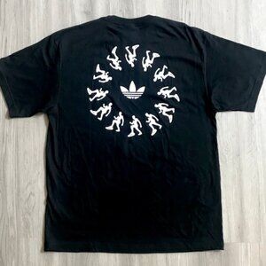 ADIDAS SUPERSTAR *REWARDS-PROMO* GRAPHIC LOGO TEE BLACK KV8055 (NWT) MEN'S LARGE